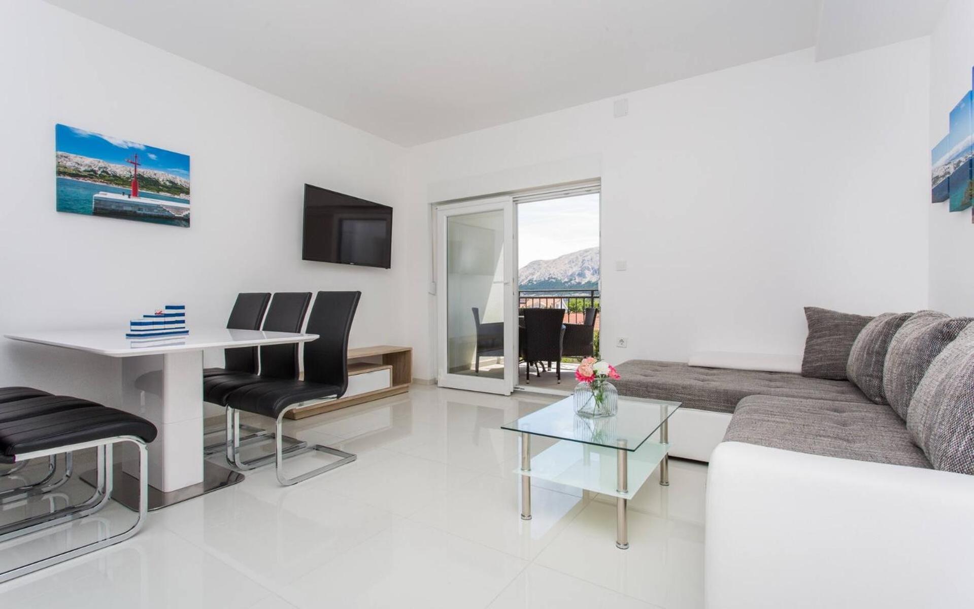 Apartments Bernardeta 1 Baska  Ngoại thất bức ảnh